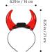LIFKOME Devil Horns Headband Led Devil Ears Headband Glow in the Dark Halloween Devil Costume Accessory for Themed Party Cosplay Hairband Red - Buy Online on GoSupps.com