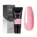 OSALIND Poly Nail Gel Pearl Powder 80ml Extension GlueExtension Semi- Nails Kit Poligel Nails Home Nail Salon Art Pink