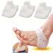 Heel Protectors(3pairs)- Heel Cushion Foot Sleeves Silicone Gel Heel Pads Cushion Cups for Bone Spur Heal Dry Cracked Heels Achilles Tendinitis Relief Plantar Fasciitis Inserts for Women and Man