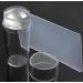 Clear Nail Art Jelly Stamper Plate Scrapers Set - 1 Stamper and Silicone Heads - Buy Online on GoSupps.com