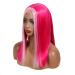 Buy SHIYID Hot Pink Lace Front Synthetic Wig | Heat Resistant Short Wig for Black Women & Drag Queens - Natural Hairline - Buy Online on GoSupps.com