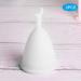 2-Part Reusable Silicone Menstrual Cup for Women - Convenient 12-Hour Hygiene Care (White) - Buy Online on GoSupps.com