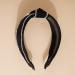 Wiwpar Rhinestone Wide Knot Headband for Women - Black Fashion Hair Hoop Accessories - Buy Online on GoSupps.com