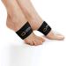 Copper Compression Arch Support Sleeves - Plantar Fasciitis Relief for Heel Spurs, Flat Feet, High Arches, Feet Pain - 1 Pair Black, One Size Fits All - Buy Online on GoSupps.com