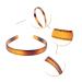 Set of 2 High-Grade Women's Hard Plastic Headbands - Black and Brown Hair Hoops - Style B - Buy Online on GoSupps.com