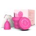 Lovu Cup I Reusable menstrual cup I Medical Silicone I Made in Germany I including sterilization cups and organic cotton bags I L L (1 SPACK)