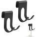 Naapesi 2 piece of razor holder for the cut razor holder hook made of stainless steel waterproof self -adhesive shavering shaving hooks without drilling for bathrooms and kitchen (black)
