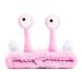 Hofar Face Wash Headband Hairband with Palm and Snail Coral Fleece Cartoon Cute Creative Hair Accessories Pink