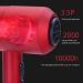 JYYBN Hair Dryer Powerful Salon 2000W Professional Hairdryer Negative Ionic Technology AC Motor Blow Dryer with 3 Heat 2 Speed Settings Fast Drying for Men and Women Home and Salon - Buy Online on GoSupps.com