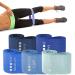 Tone. by Home4Fitness Fabric Resistance Bands - No Pinching No Rolling - Set of 5 - XLight Light Med Heavy XHeavy Blue