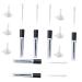 WOONEKY 2 18pcs Clear Mascara Black Mascara Tube Eyebrow Applicator Bottle Empty Mascara Tube