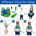 Lehoo Castle Toddler Leash for Boys  4-in-1 Toddler Safety Harness Leash + Anti Lost Wrist Link  Kid Leashes for Walking  Child Safety Leash for Toddler (Dinosaur Blue) - Buy Online on GoSupps.com