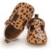 Baby Girl's First Walking Shoes - Mary Jane PU Leather Anti-Slip Princess Shoes | Infant Baby Shoes 0-6 Months | C Leopard Pattern - Buy Online on GoSupps.com