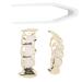 Plated Hip Hop Teeth Costume Hip Hop Teeth Compact Portable Hollow Exquisite Firm Brass for Dancing Party for Concert Gathering(gold)