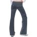 YMUQEIGH Women Baggy Cargo Pants Y2k Hippie Punk Streetwear | Dark Gray Low Waist Jogger Trousers with Pockets - Buy Online on GoSupps.com