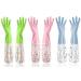 ShuWen Kitchen Housework Gloves Women Cleaning Gloves Waterproof Non-Slip Durable Extended Rubber Gloves for Dishwashing Laundry Home Cleaning and Garden Debris