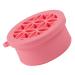 Ipetboom Powder Puff Cleaning Bowl Makeup Brush Scrubber Silicone Makeup Brush Makeup Brush Cleaning Pad Brush Cleaning Bowl Makeup Brush Cleaning Mat Sponge Silica Gel Tool Pink 10x8.5cm Pink