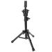 Black professional wig stand plastic wig stand