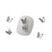 10Pieces Butterfly 3D Alloy Butterfly Silver Butterfly Rhinestones For Acrylic Nails