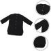 VINTORKY Beauty and Hairdressing Work Clothes Barber Smocks Hair Cutting Coat Haircut Cape Fiber Black - Buy Online on GoSupps.com