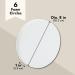 8x8 Inch Round Foam Circles for Crafts - 1 Inch Thick - White (6 Pack) - Buy Online on GoSupps.com