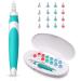 Funthy Earwax Removal Tool | Ear Cleaning Tool Kit Soft Silicone Earwax Remover with 16 Soft Silicon Replacement Heads Spiral Ear Wax Cleaners for Kids & Adults