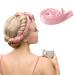 Heatless Curling Rod Headband  No Heat Hair Roller Hairband with Soft Velour Cotton Hair Curlers for Sleeping Curls - Lazy Curling Hair Products and Styling Tools - 61 Extra Long Heatless Curling Rod (Pink-)