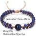 GLEAVI Anti Motion Sickness Bracelet - Wear-resistant Blue Agate & Tiger Eye Stone for Men & Women | Stylish Pregnancy & Nausea Relief Accessory - Buy Online on GoSupps.com