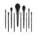 Pearlescent Black Series Cosmetic Brush Set Brush Complete Beginner Portable 10 Makeup Tools