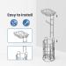 Stainless Steel Mega Roll Toilet Paper Holder with Shelf & Magazine Rack - Chrome Finish - Buy Online on GoSupps.com