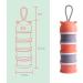 4-Layer Baby Milk Powder Dispenser & Snack Container - Non-Spill, Portable, Orange - Buy Online on GoSupps.com