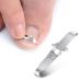 Bezox 2PCs ingrown toenail tools nail correction buckle and lifter for ingrown & paronychie treatment-surgical stainless steel (size: 41-43)