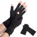PSOWQ 2 pairs of fingerless arthritis gloves arthritis arthritis carpal tunnel pain relief rheumatoid pain tendon play for men and women-M