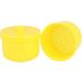Dr. Bauer's Cleaning Bath Container with Rinse Aid Insert | Denture & Braces Container (Yellow) - International Shipping Available - Buy Online on GoSupps.com
