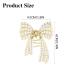 Brinie Pearl Hair Claw Clips - Gold Metal Bowknot Hair Styling Accessories for Women (2 Pack) - Buy Online on GoSupps.com