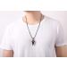 XIANNVXI Healing Crystal Pointed Necklace with Adjustable Black Rope - Natural Gemstone Pendant Jewelry for Men and Women | E-Tiger Eye Stone - Buy Online on GoSupps.com