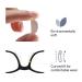 Buy 12 Pairs Anti-Slip Silicone Nose Pads for Glasses & Sunglasses - 1.5mm Transparent Adhesive Pads for Comfort & Fit - Buy Online on GoSupps.com