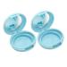 CIMAXIC 1 Set 2pcs portable powder container loose powder container makeup powder filling Packing box 6.1x6.1cm Blue