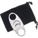 PIPITA Cigar Cutters 2pcs/Pack Stainless Steel Super Sharp Guillotine Cutter with Double Blades Perfect for Cigars Portable with bag - Buy Online on GoSupps.com