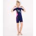 DIVE & SAIL Kids 2.5mm Warm Wetsuit One Piece Shorty Suit, UV Protection, Blue-Pink - Medium - Buy Online on GoSupps.com