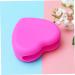 Buy Heart-Shaped Makeup Brush Cleaner Mat | Silicone Scrub Tool for Makeup Brushes - 8x8.5cm Rosy - Buy Online on GoSupps.com