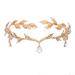 Bridal Headpieces for Wedding  Aprince Bridal headband Fairy Crown Tiaras and Crowns for Women Bridal Hair Accessories Gold Tiara Fairy Elf Costume Forehead Band Rhinestone Bridal Tiara