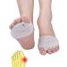 Metatarsal Pads, Toe Separator, Gel Metatarsal Cushion Toe Separators, (4 PCS),New Material, Forefoot Pads, Toe Spacers,Breathable & Soft Gel, Best for Diabetic Feet, Blisters, Forefoot Pain. (White)