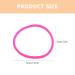 Frcolor Elastic Hair Ties - No Metal No Damage Ponytail Holders (Pack of 50) - Soft Pink Rubber Bands for All Hair Types - International Shipping Available - Buy Online on GoSupps.com