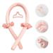 Silk Ribbon Curling Rod Headband - Heatless Hair Roller for Lazy Natural Soft Waves - Pink - Buy Online on GoSupps.com