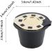 Capsules de caf r utilisables en plastique et en acier inoxydable avec fonction mousse taille universelle dor argent Applicable NESCAF (Ou) - Buy Online on GoSupps.com