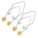 Healeved 2 Paires D Appareils Fossettes Visage Entra neur Facial Compact et Portable 4 Pi ces Fabricant de Fossettes pour Joues Exercice Musculaire Visage