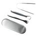 Stainless Steel Tongue Scraper | Metal Tongue Cleaner for Fresh Breath | Reusable Tongue Brush with Travel Case - Buy Online on GoSupps.com