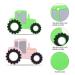 AmazingM Green Pink Tractor Car Sensory Chew Teether 2 Pcs - Food Grade Silicone Teething Toys for Kids with Autism & ADHD - Buy Online on GoSupps.com