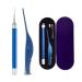 TKFDC Ear Pick Set Luminous Ear Spoon Tweezers Ear Wax Removal Tool LED Light Earpick Storage Box Children Baby Ear Cleaning Care Kit (Color : 02)